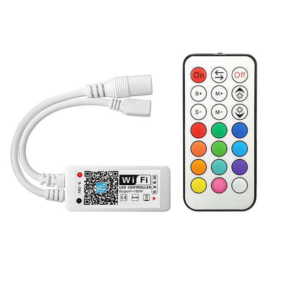 ARILUX SL-LC 10 Super Mini LED WIFI APP Controller + RF Remote Control For RGBW LED Strip DC9-28V