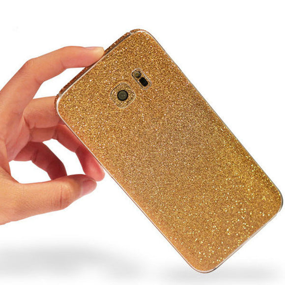 Colorful Scrub Flashing Diamond Full Body Phone Skin Sticker Protection For Samsung Galaxy S6