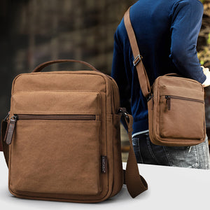 Men Canvas Outdoor Casual Multi-function Crossbody Bag