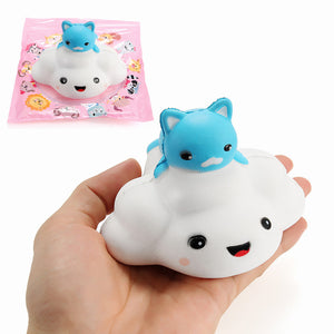 Squishy Cloud Cat 11cm Slow Rising With Packaging Collection Gift Decor Soft Squeeze Toy