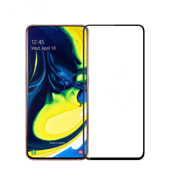 Mofi Anti-Explosion Full Coverage 2.5D Curved Edge Tempered Glass Screen Protector for Samsung Galaxy A80 2019