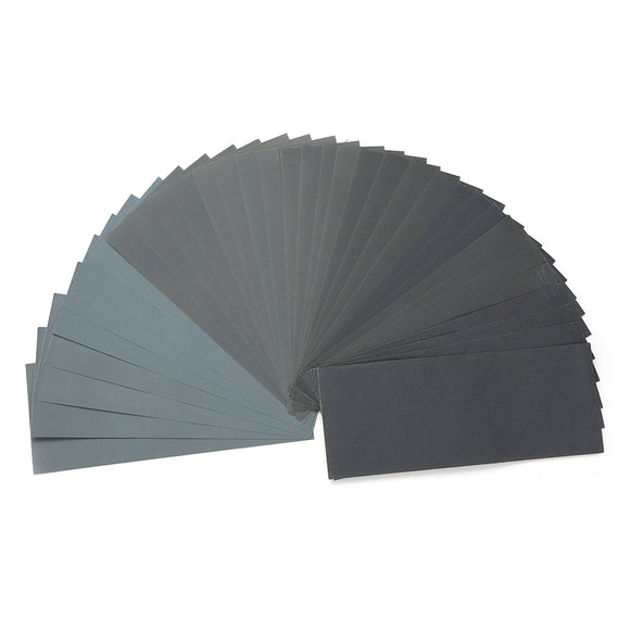 36pcs Sandpaper Set 120-3000 Grit Wet And Dry Sandpaper Polishing Abrasive Waterproof Paper Sheets