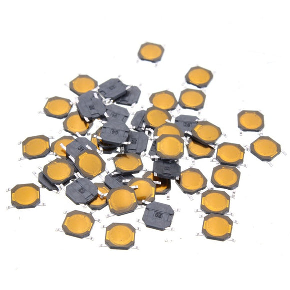 50pcs Tact Switch SMT SMD Tactile Membrane Switch PUSH Button SPST-NO 4x4x0.8mm