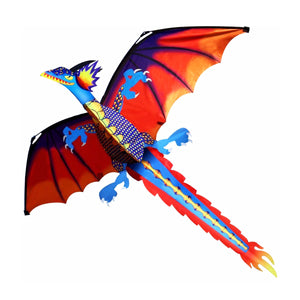 55 Inches Cute Classical Dragon Kite 140cm x 120cm Single Line Kite With Tail