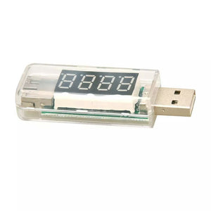 KW-202 Digital Display USB Portable Tension Tester Volt Meterr Battery Tester - Transparent