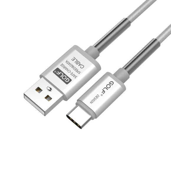 GOLF GC-40T 2.4A Fast Charging Type-C Data Cable 1m/3.336ft For Samsung S8 Xiaomi 6 Huawei M9