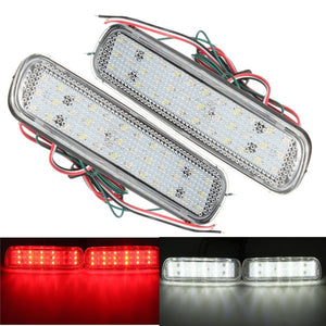 Pair Rear Bumper Reflector LED Brake Tail Turn Signal Light Fog Lamp For Lexus LX470