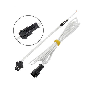 High Temperature Resistance NTC100K Thermistor For 3D Printer With Pluggable Plug