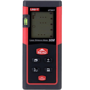 UNI-T UT391+ Handheld 60M Digital Laser Distance Meter RangeFinder Volume Self-calibration Level Bubble