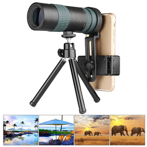 8-24X30 Adjustable Zoom Monocular Optic BAK4 Lens Dual Focus Telescope Outdoor Camping