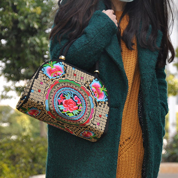 National Style Fashion Embroidery Bag Handbag For Women