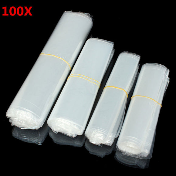 100Pcs Transparent Clear POF Shrink Wrap Films Package Heat Seal Gift Packaging Bags 4 Sizes