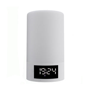 LEORY M6 Home Alarm Clock Portable Wireless bluetooth Speaker LED Light FM Radio Handsfree Speaker