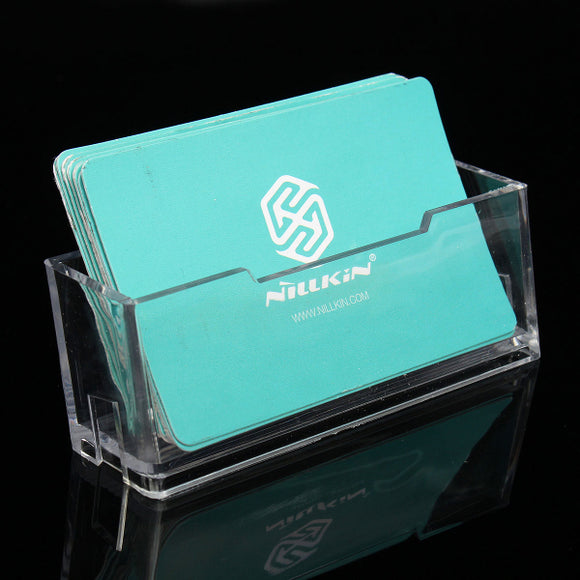 Acrylic Pocket Office Desk Shelf Display Business ID Card Holder