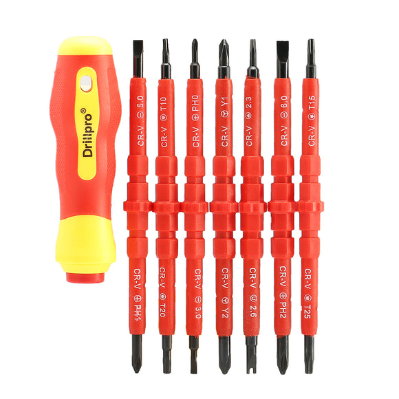 Drillpro 7pcs Electronic Insulated Hand Screwdriver Tools Accessory Set