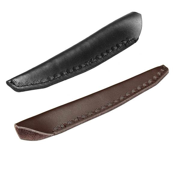 15cm Length Leather Sheath Scabbard Bag Cover Fixed Blade for 15-18 CM Kn-ife with Handle