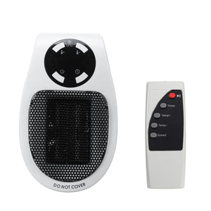 Mini Electric Handy Heater Fan Plug-in Heater Personal Space Heater Timing Air Warmer