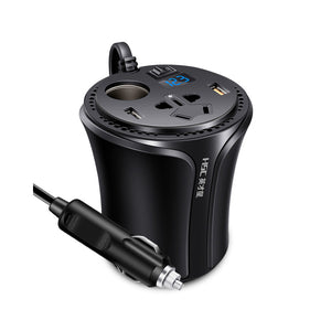 HSC-108B DC 12V to AC 220V  Car Inverter QC3.0 Port Dual USB Car Charger