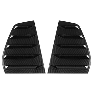 Carbon Look Window Louver Rear Side Vent Cover For VW GOLF 6 MK6 GTI R 2010-2014