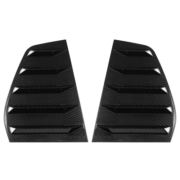 Carbon Look Window Louver Rear Side Vent Cover For VW GOLF 6 MK6 GTI R 2010-2014