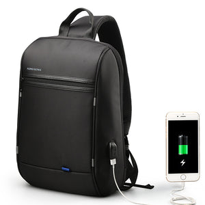 Men Waterproof Laptop Chest Bag Crossbody Bag Travel Business Bag with USB Charging Port