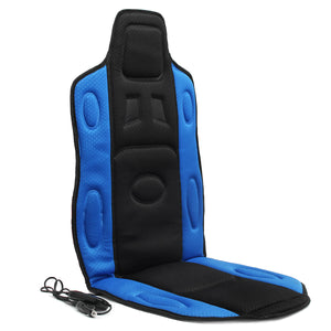 12V Car Seat Heated Cushion Seat Warmer Winter Household Cover Electric Heating Mat Black and Blue