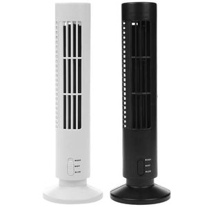 5V 2 Level Adjustable Speed USB Mini Vertical Quiet Bladeless Desktop Cooling Tower Fan for Home