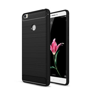 Ultra Thin Soft TPU Shockproof Carbon Fiber Back Case For Xiaomi Mi Max