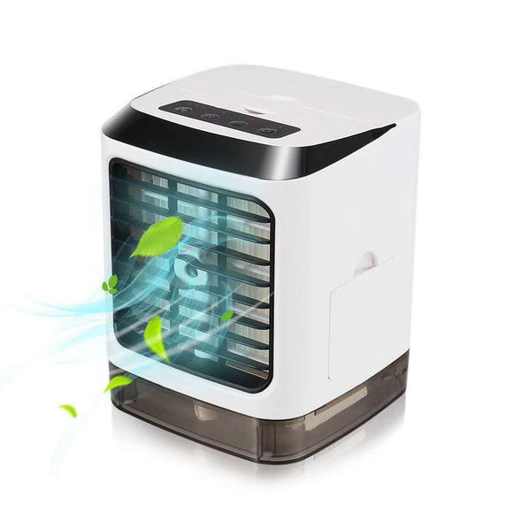 2A 5V 6-15W Personal Air Cooler Humidifier Mini Portable Air Conditioner Fan Desktop Space Cooler