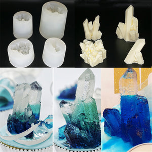 3D Iceberg Aroma Stone Mould Crystal Column Silicone Mold Useful Home Supplies