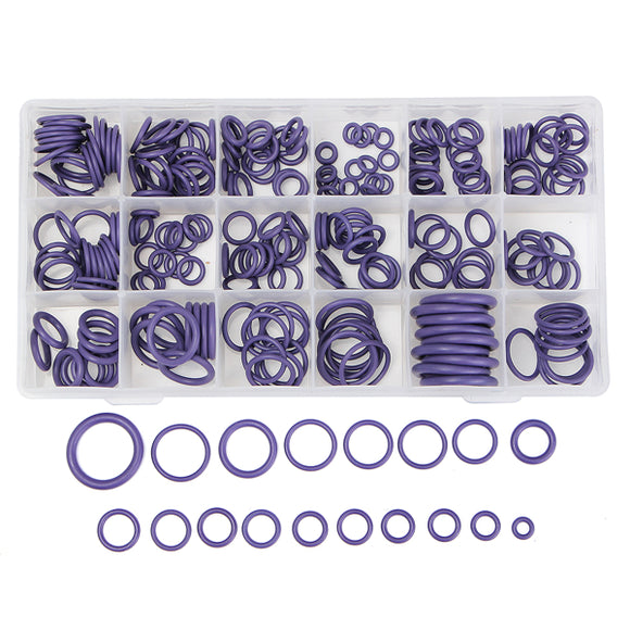 265Pcs Purple Air Conditioning O-Ring Rubber Rings Waterproof Washer