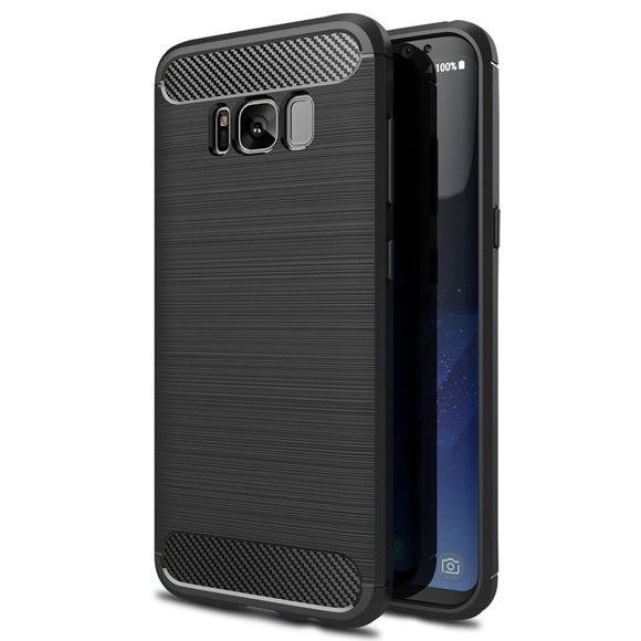 Bakeey Carbon Fiber Anti Fingerprint TPU Case For Samsung S8 Plus