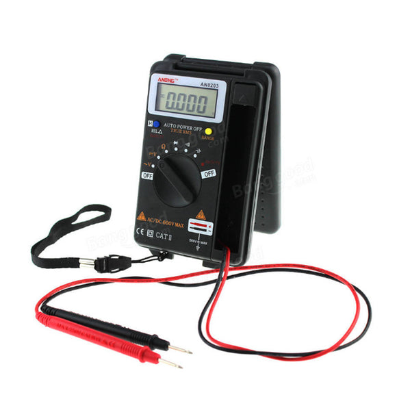 4000 Counts True RMS Mini Digital Multimeter Voltage Resistance Frequency