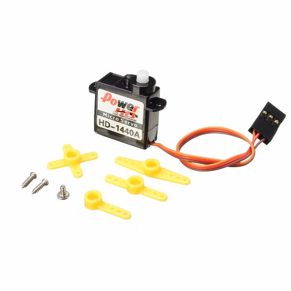 Power HD-1440A 0.8KG 4.4g Micro Steel Ring Engine Micro Servo Compatible with Futaba/JR RC Car Part