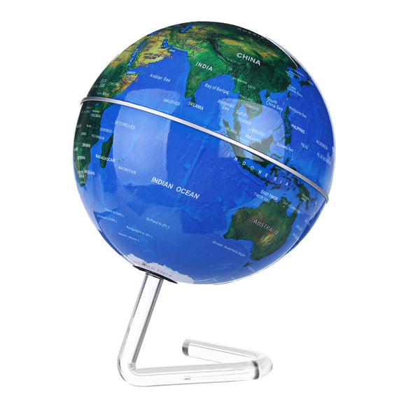11cm 4 Inch Electric Self Rotating World Globe Earth Map With Stand Geography Education