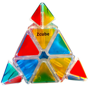 Cone Original Magic Speed Cube Professional Puzzle Education Toys For Children Clear