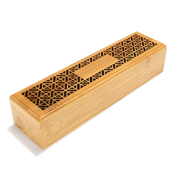 Ancien Bamboo Sandalwood Incense Stick Holder Storage Joss Box Burner Home Decor