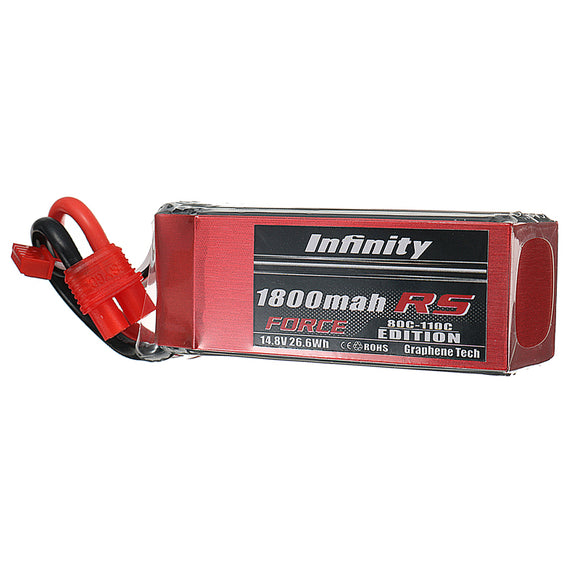 AHTECH Infinity 14.8V 1800mah 4S1P 80C SY60 XT60 Plug RS FORCE EDITION Lipo Battery For Racer Drone