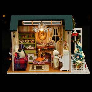 CuteRoom Z-009-A Dollhouse DIY Doll House Miniature Kit Collection Gift With Light