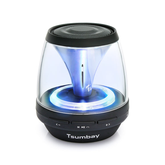 Tsumbay Bluetooth V4.2 Luminous Color Backlit Portable Speaker