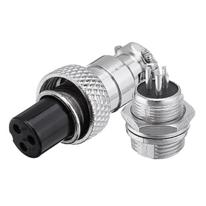 GX12 3 Pin 12mm Male & Female Wire Panel Circular Connector Aviation Socket Plug