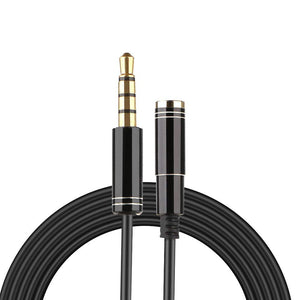 1.5M 4-Poles 3.5mm Male to Female Audio Cable Headphone Earphone Extension Cable