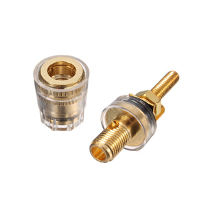 Copper Crystal Audio Speaker Amplifier Terminal For 4mm Banana Plug