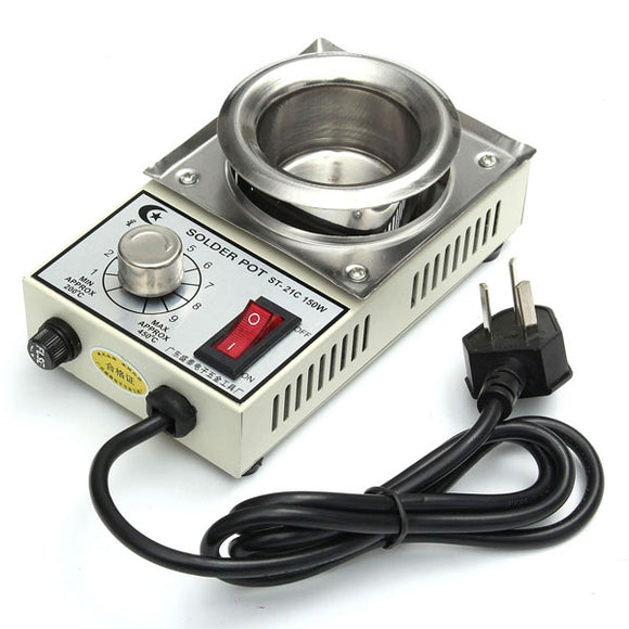 ST-21C 220V 150W 450 Max 50mmElectric Solder Pot Soldering Desoldering Bath