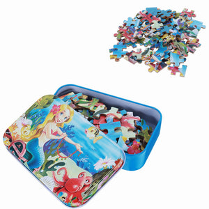 60pcs DIY Puzzle Mermaid Cartoon 3D Jigsaw Children Educational Gift Collection Toy