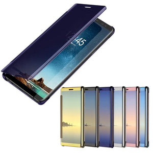 Bakeey Plating Acrylic Mirror Smart Sleep Flip Case For Samsung Galaxy Note 8