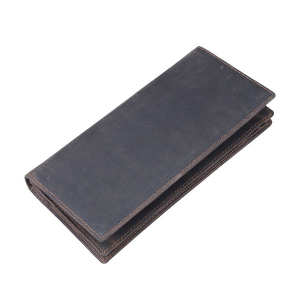 Men Genuine Leather Wallet Card Holder Pocket Simple Coin Purse