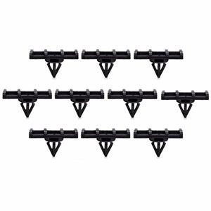 10pcs Fender Panel Exterior Rocker  Fastener Clips Black For Jeep Wrangler JK 07-15 68039280-AA