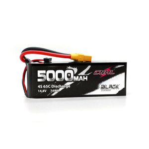 CNHL BLACK SERIES 5000mAh 14.8V 4S 65C Lipo Battery XT90 Plug for RC Drone FPV Racing