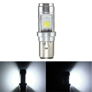 BA20D 6000K 10W LED 1000LM COB Headlight Bulb For Motor Bike Scooter